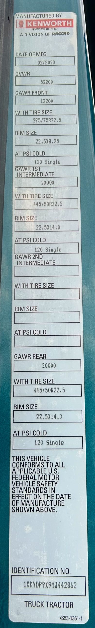 2021 KENWORTH T680 PD442862-10 2021 KENWORTH T680 PD442862-10