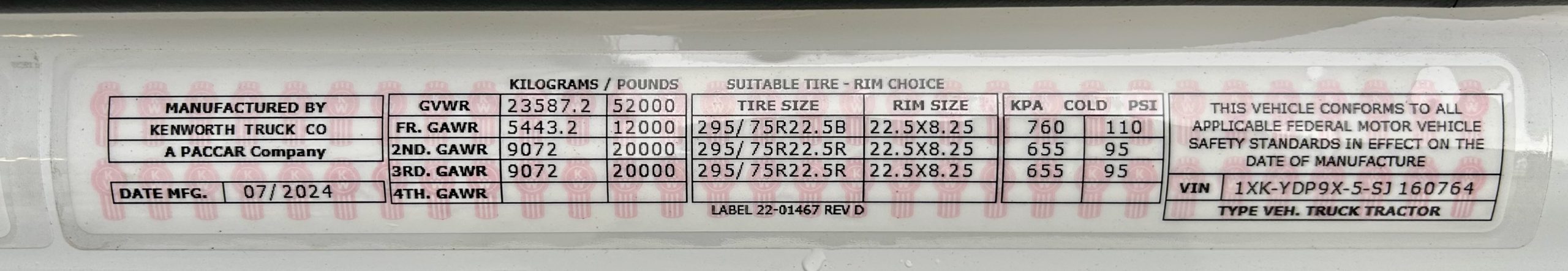 2025 KENWORTH T680 KC160764-11 2025 KENWORTH T680 KC160764-11