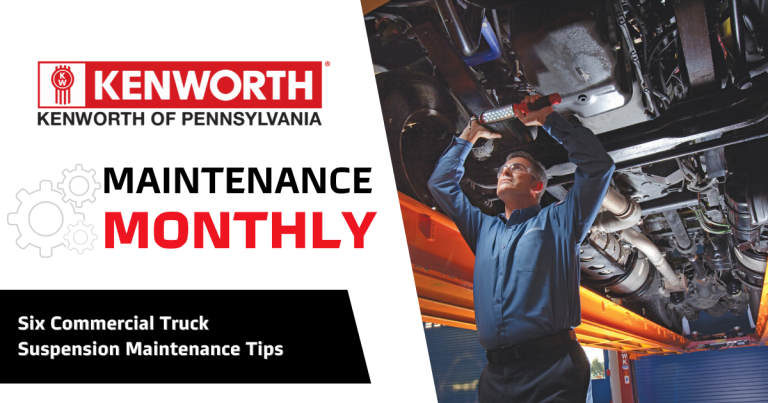 Truck Suspension Maintenance Tips. A Man Underneath a Commercial Truck.