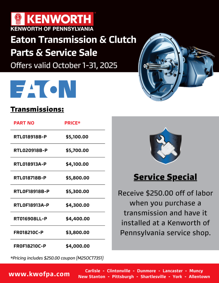 Eaton Transmission & Clutch Parts & Service Sale