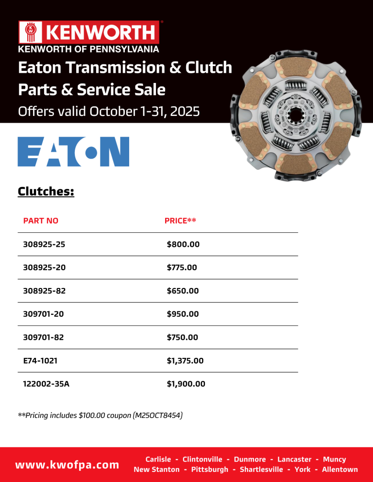 Eaton Transmission & Clutch Parts & Service Sale