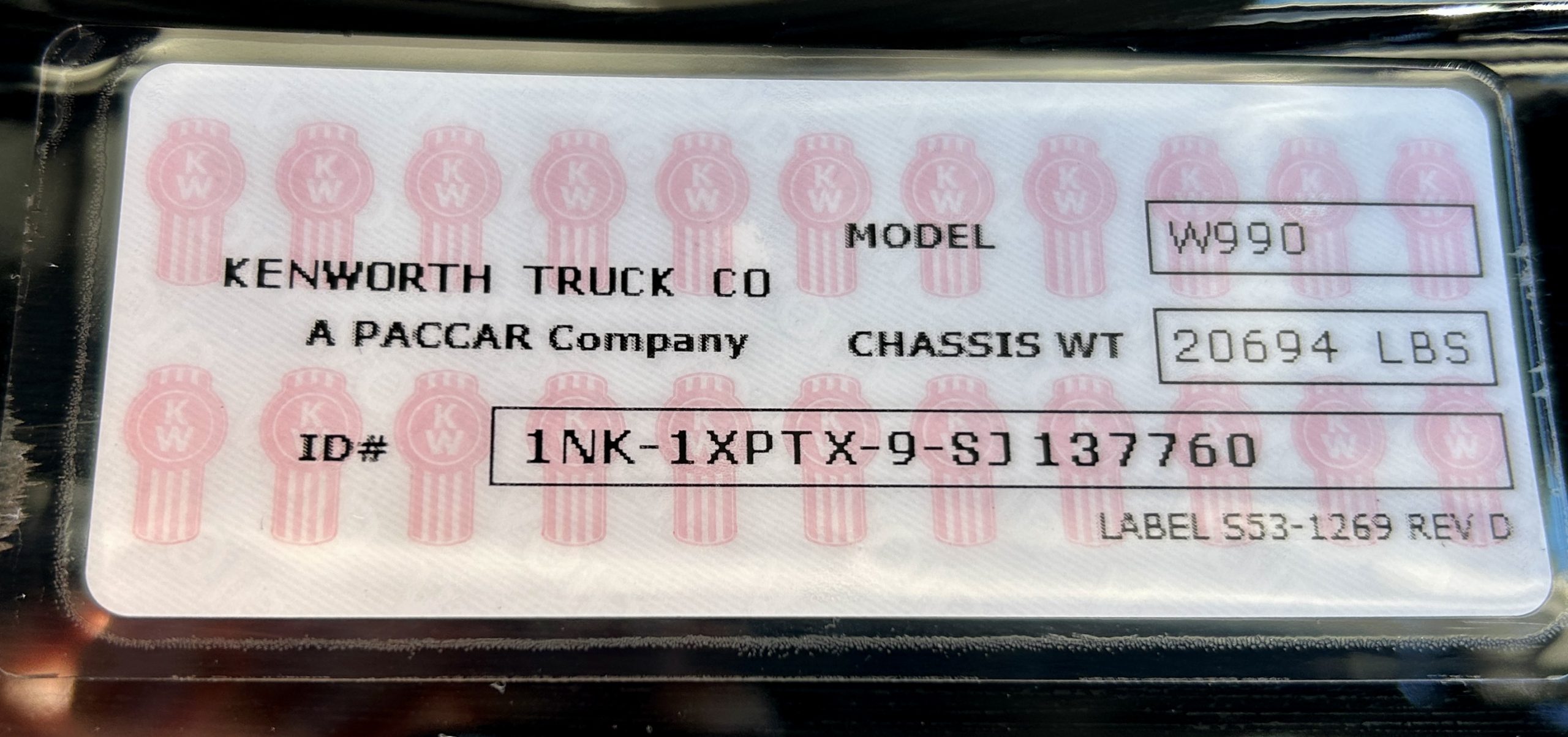 2025 KENWORTH W990 KC137760-10 2025 KENWORTH W990 KC137760-10