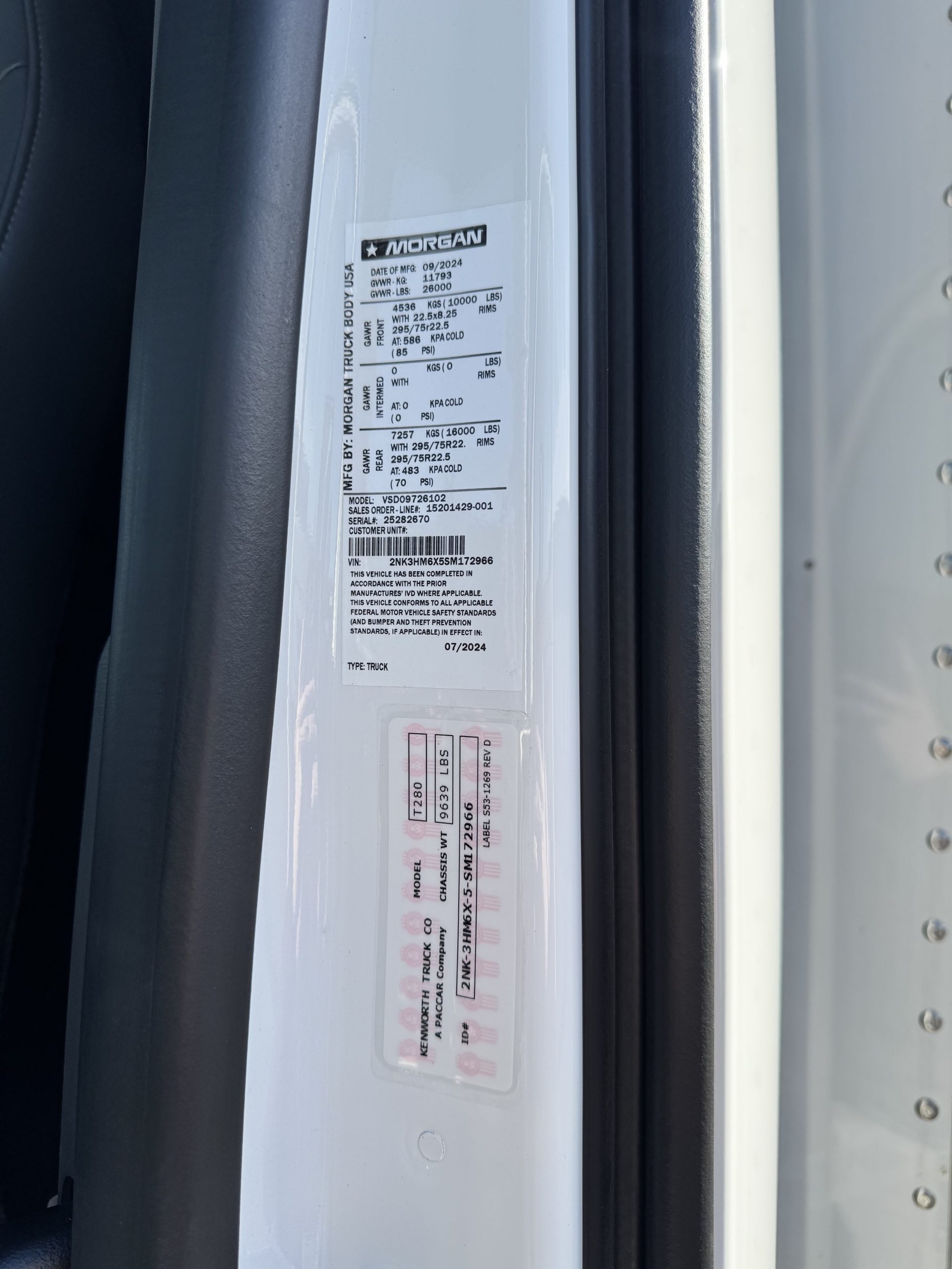 2025 KENWORTH T280 KC172966-12 2025 KENWORTH T280 KC172966-12