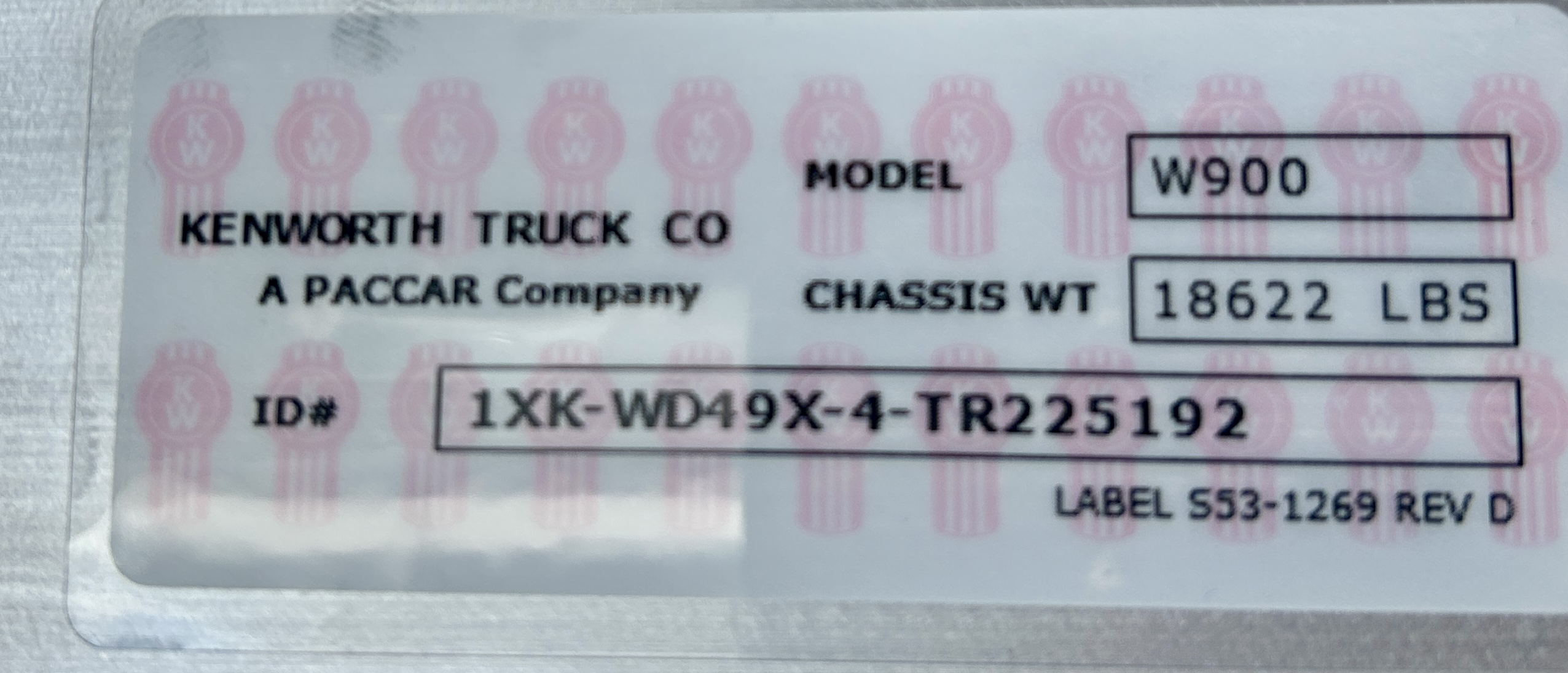 2026 KENWORTH W900L KC225192-26 2026 KENWORTH W900L KC225192-26