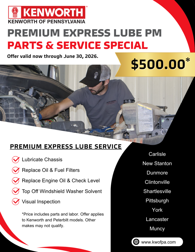 Man working on a truck. PM Special.