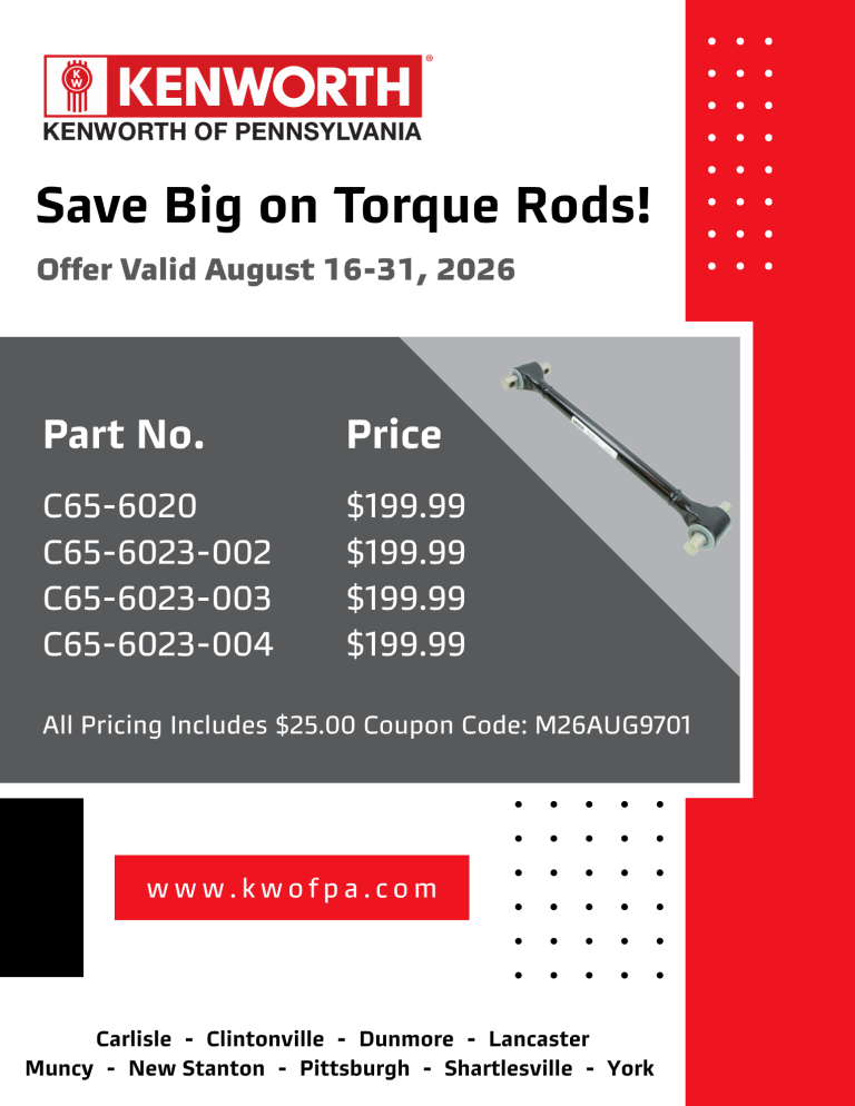 Torque Rod Sale Flyer_August 2026