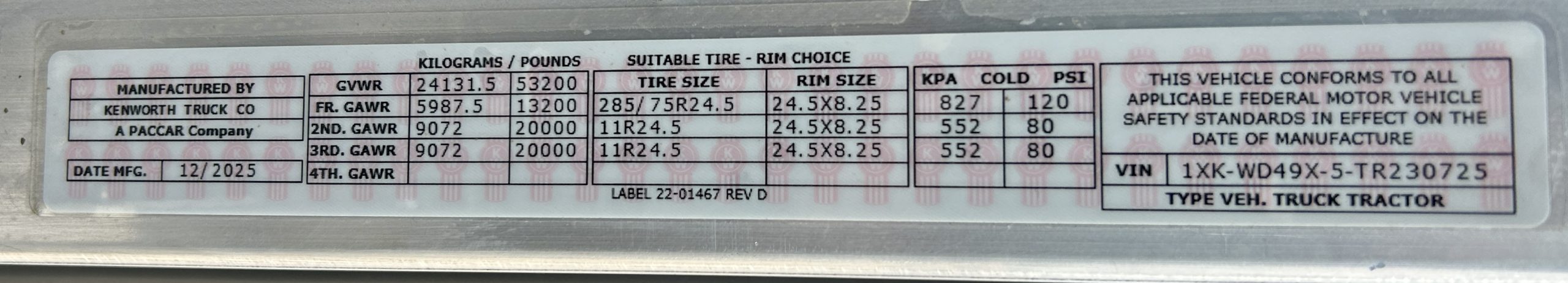 2026 KENWORTH W900L KN230725-13 2026 KENWORTH W900L KN230725-13